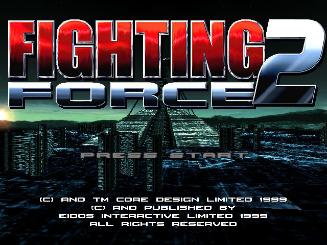 Fighting Force 2 Title Screen